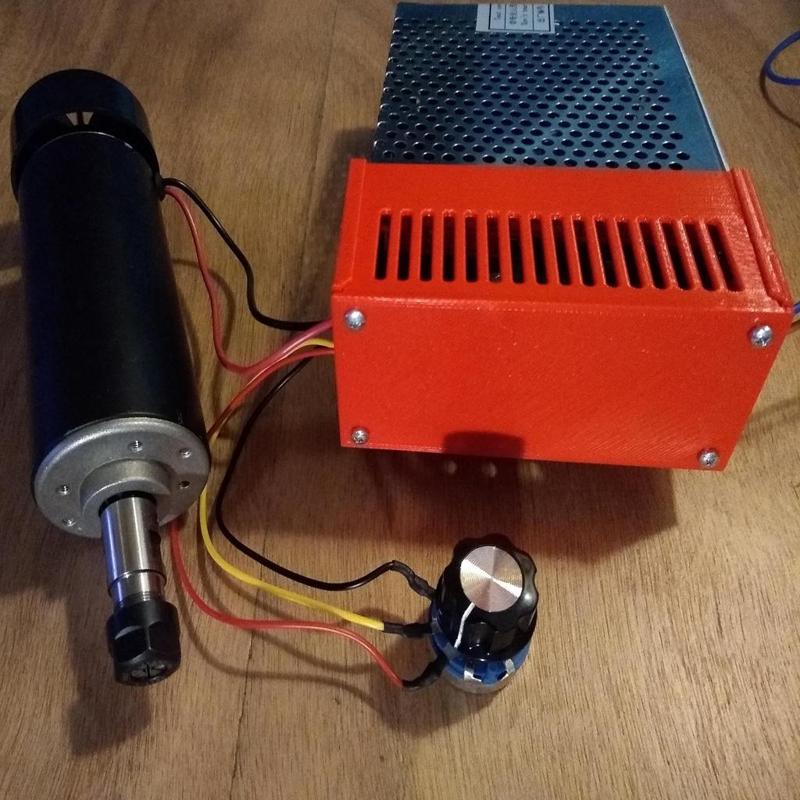 PSU cover for 500W cnc-spindle, easy maintenance