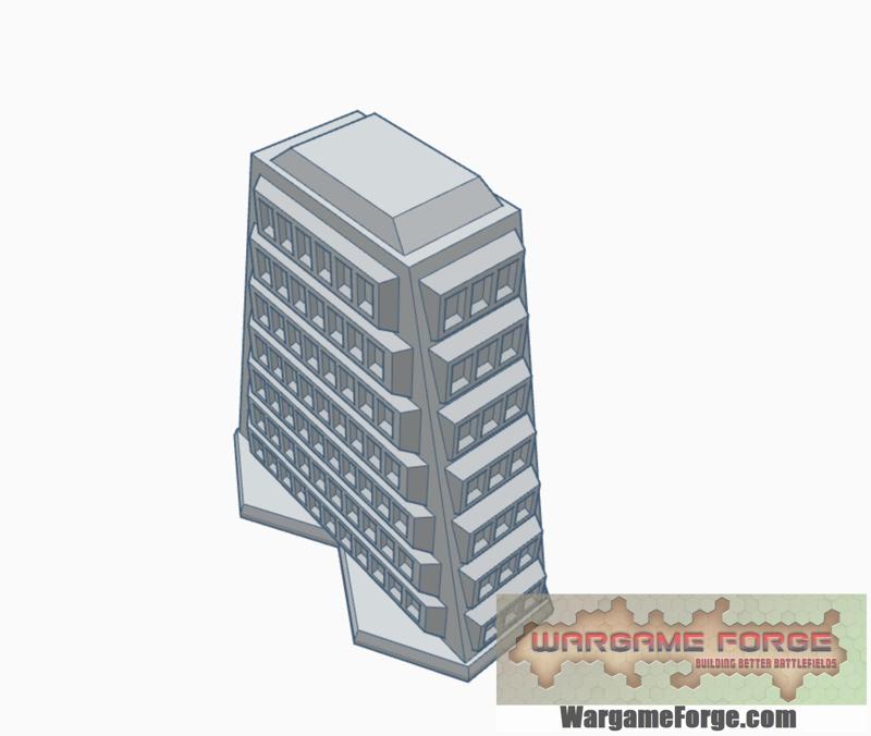 Sci-Fi Building 7 with Hex Base SFHB007