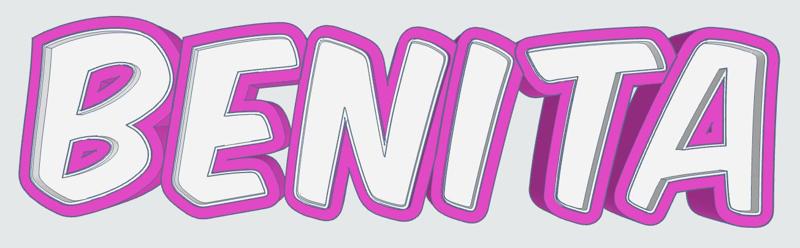 BENITA LED- Namenslampe (Name lamp)