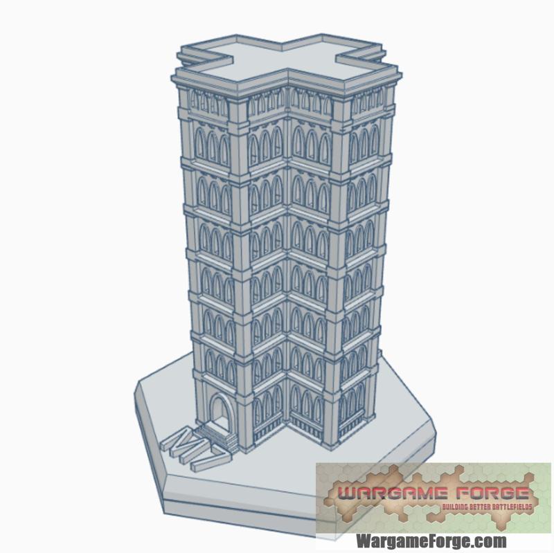 Gothic Building 27 Hex Map Scale HMSG027