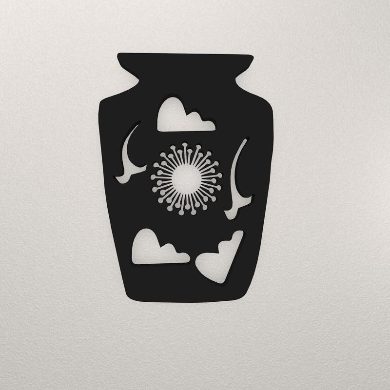 Vase Wall Decoration WANISHI48