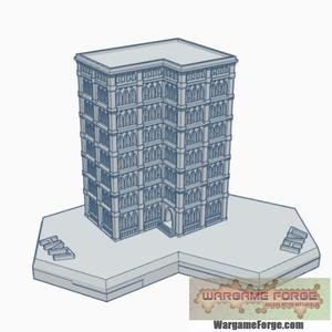 Gothic Building 90 Hex Map Scale HMSG090