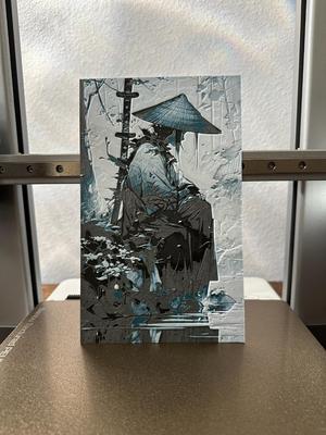 Sitting Samurai Hue Forge
