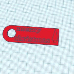 merry christmas keychain