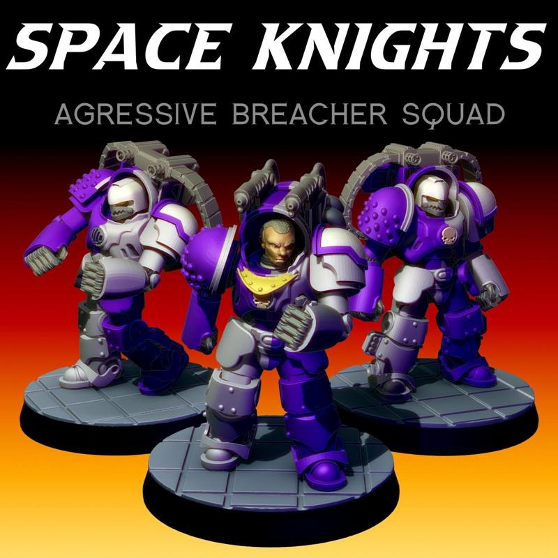Space Knights - Agressive Breacher Squad