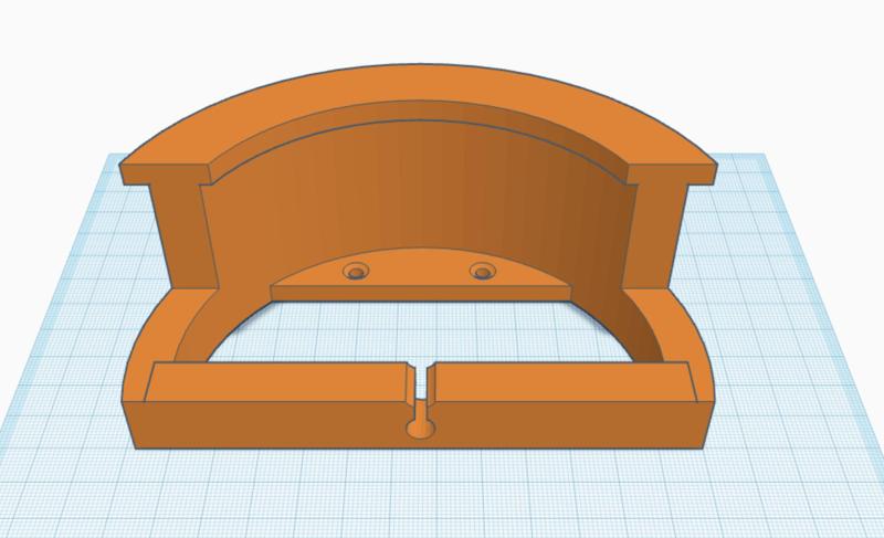 Headset wall mount with cable hook