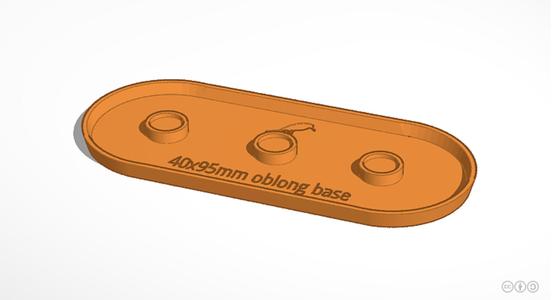 40x95mm Oblong Base (Magnetic)