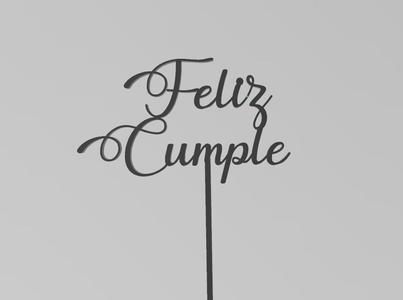 Happy Birthday Cake Topper