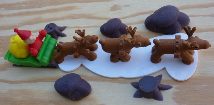 Santa Claus and his Reindeer