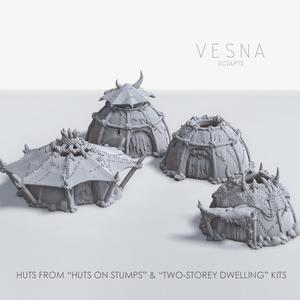 ORCS SWAMP VILLAGE - JUST HUTS