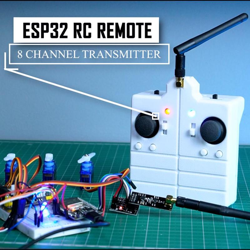 RC Remote Controller 8 Channel using ESP32 and NRF24L01