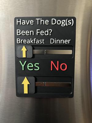 Dog Fed Sign