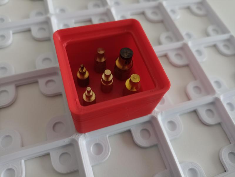 Gridfinity 1x1 Heat Insert Tool Tip Bin