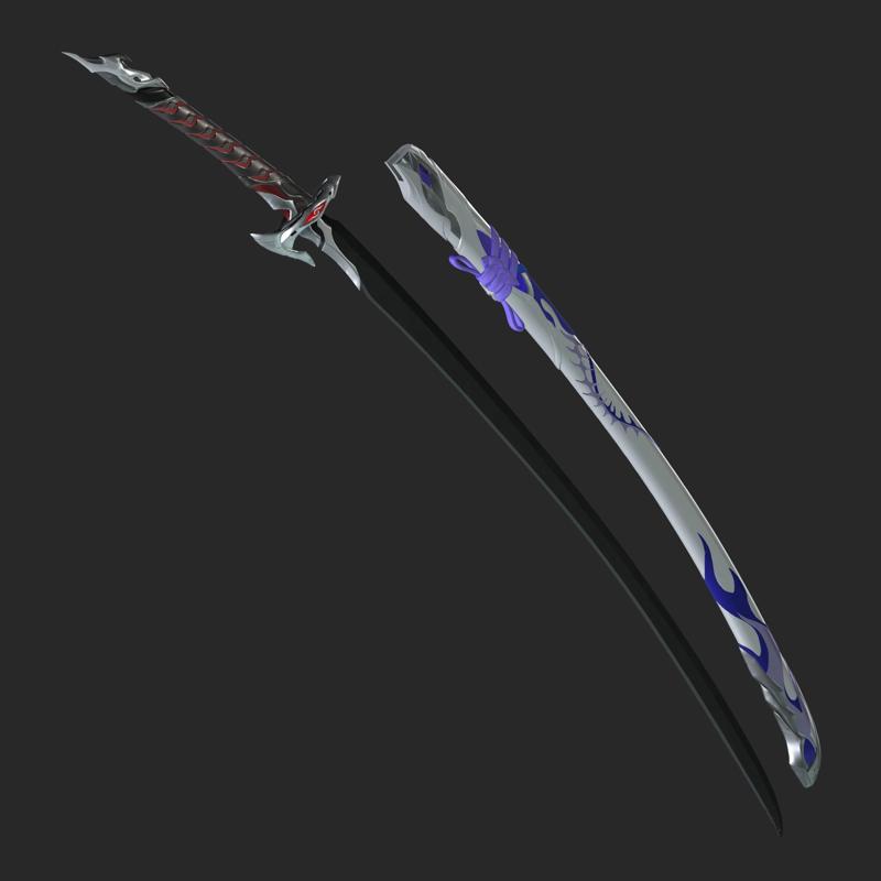 Honkai Star Rail Acheron Sword for 3Dprint