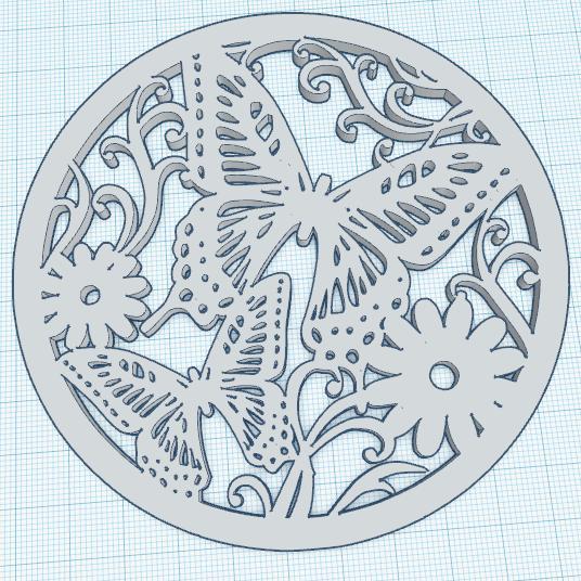Butterflies in a circle