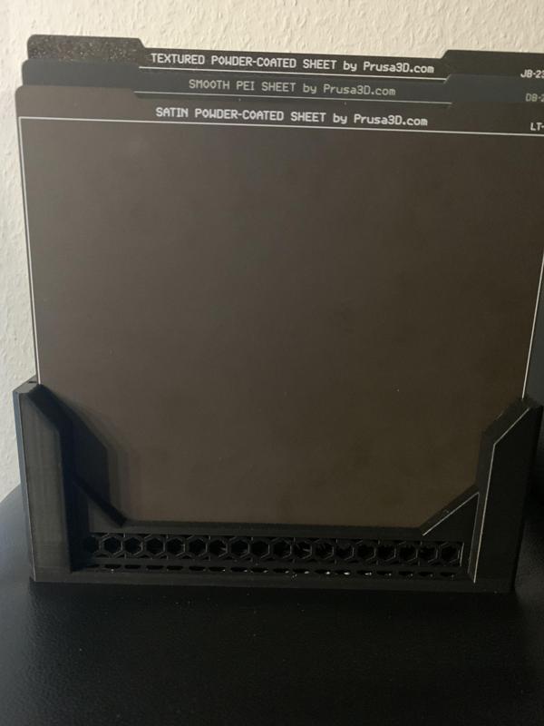 Druckblechhalter für Prusa MK3S+ und MK4, for Prusa MK3S+ and MK4 Steel plate holder