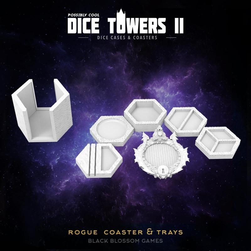 TC02 Rogue Coaster & Trays :: Possibly Cool Dice Tower 2