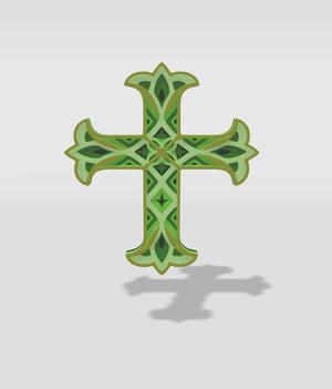 wall decor 3d mandala cross