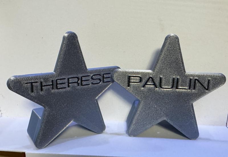 Name sign Table placement