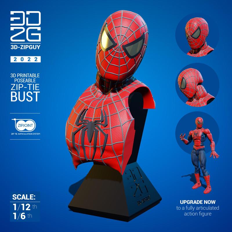 SAM RAIMI SPIDERMAN ARTICULATED BUST