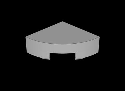 Lego Compatible (25269.dat) Tile  1 x  1 Corner Round