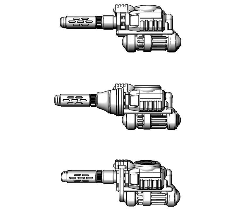 Melting Gun For Questing Knight Torso Mounts