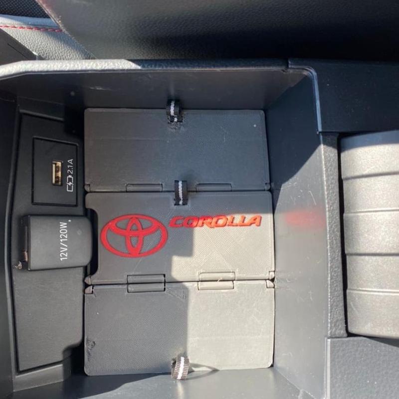 Toyota hybrid Corolla armrest organizer