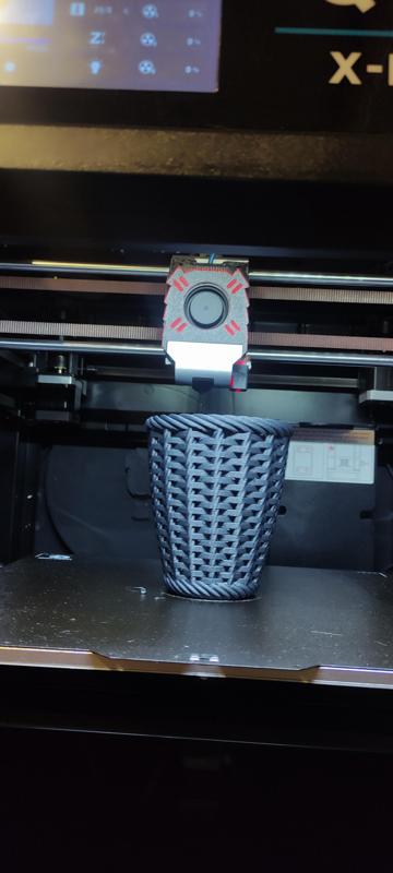 Tall wicker basket  (remixed) and new form conical and helical