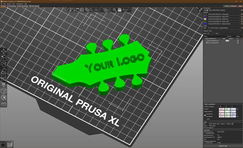 Guitar Headstock Logo