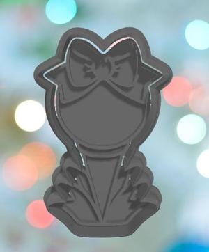 Golf Ball and Tee With Bow Cookie Cutter