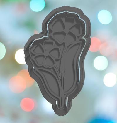 Mothers Day Periwinkle Cookie Cutter