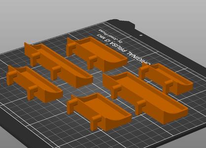 small ikea Skadis shelves - easy print - 6 sizes