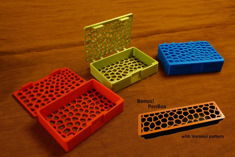 Box with Voronoi pattern