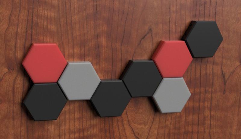 Hexagonal Magnetic  Knife/Tool holder  (Customizable and Parametric)