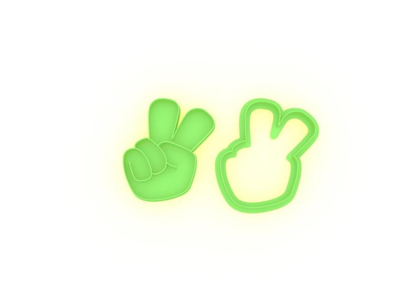peace - cookie cutter