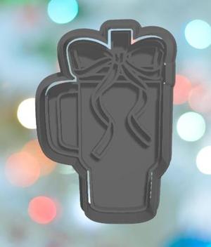 Mothers Day Stanley Cup With Ribbon Cookie Cutter