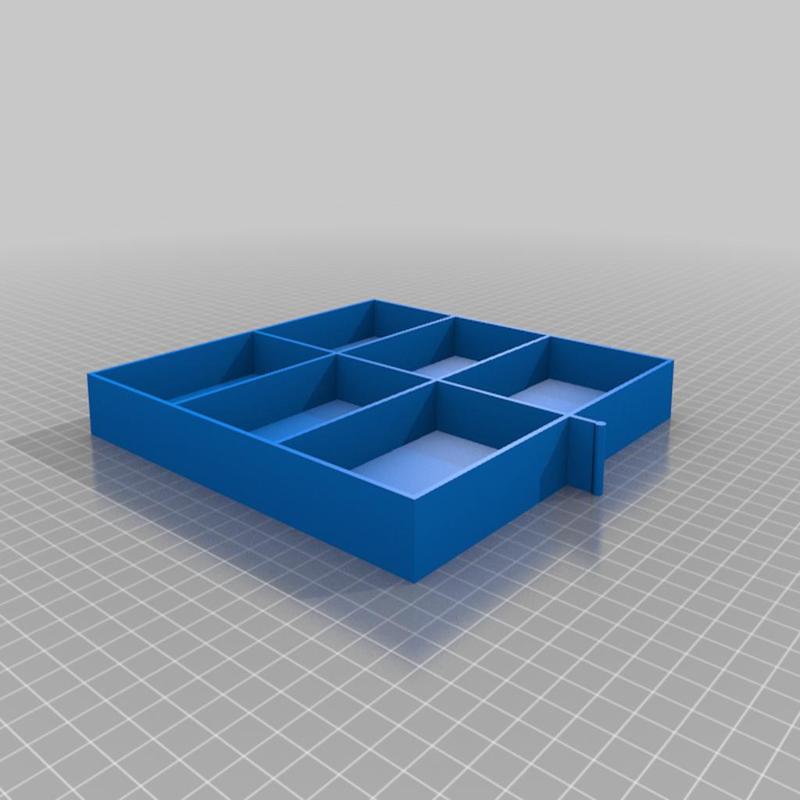 6 Bin Tray with vertical handle 