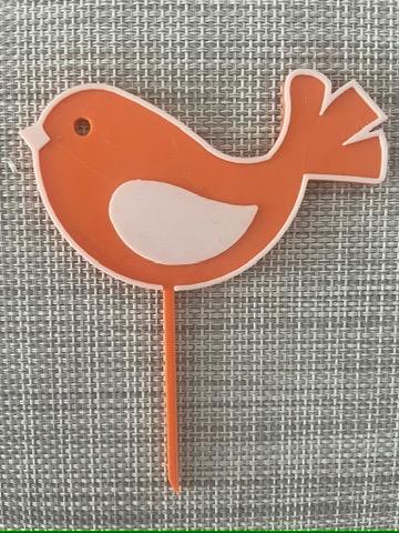 Bird flowerpot decor