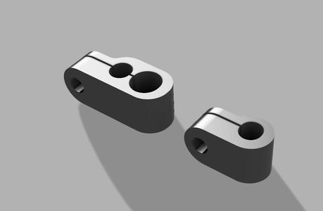 Apollo City / Trittbrett Fritz - Rear Cable Clips / Hintere Kabelschellen