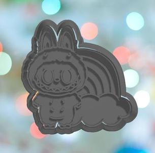 Labubu With Rainbow Cookie Cutter