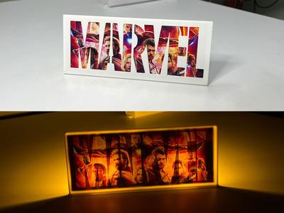 Marvel Logo Table Top Decor