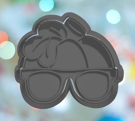 Halloween Pumpkin With Glasses Cookie Cutter