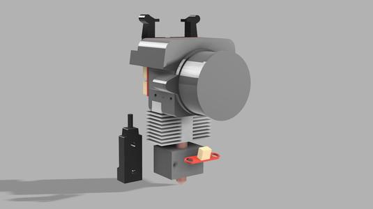 Elegoo Neptune 4 Pro Extruder and Hotend assembly