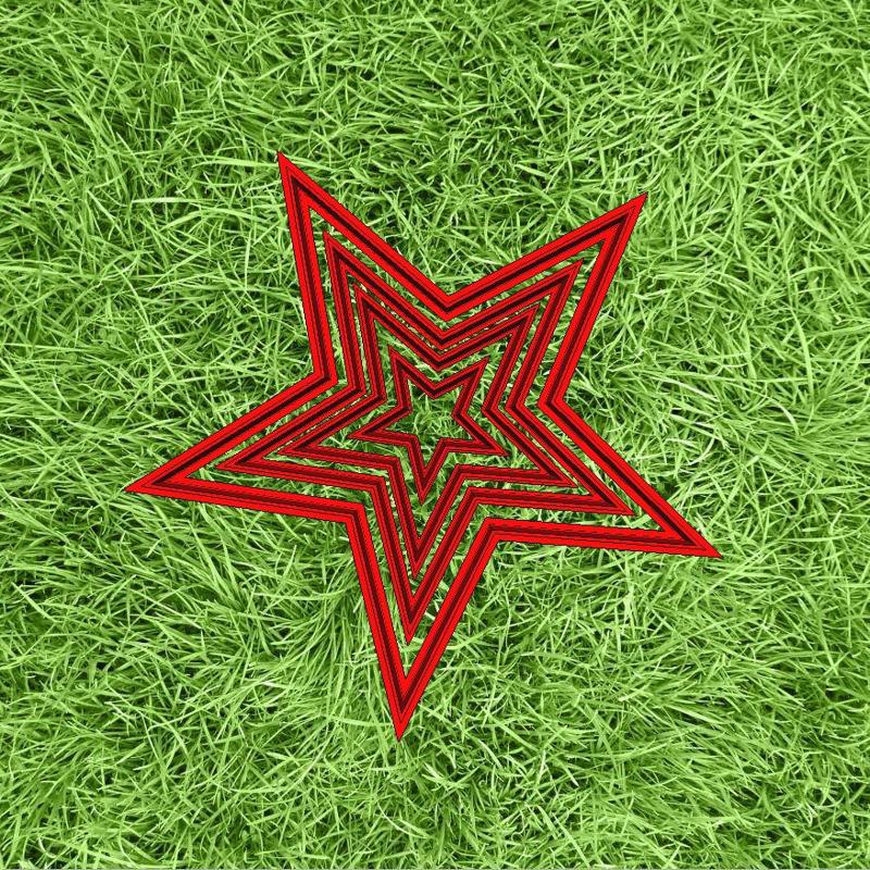 cookie cutter star set 2.5-10 cm
