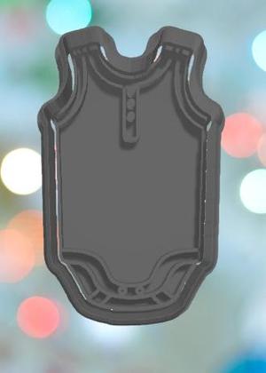 Baby Shower Body Suit Cookie Cutter