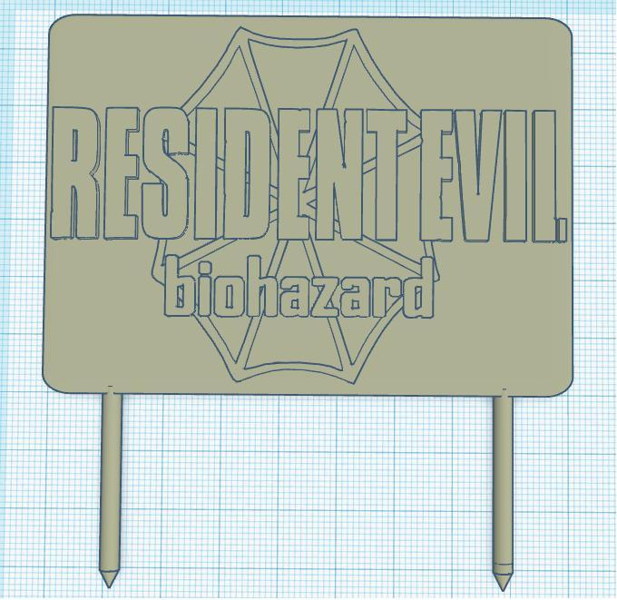 Resident evil VII board for diorama