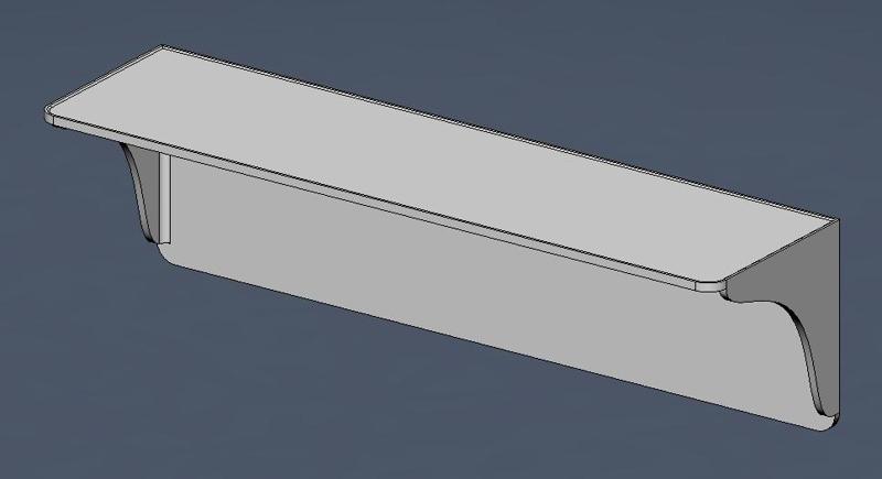 Shower Wall Shelve 80 x 300mm