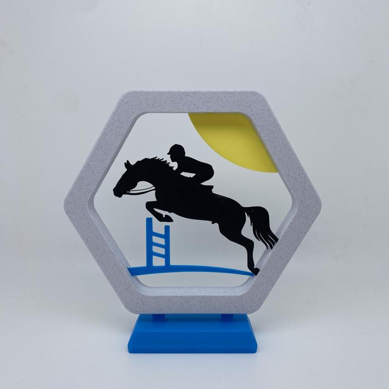 Horse jumping frame