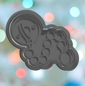 Baby Shower Beaded Pacifier With Clip Cookie Cutter