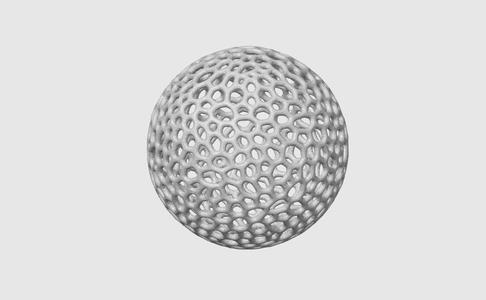 Voronoi Christmas Ball Ornament